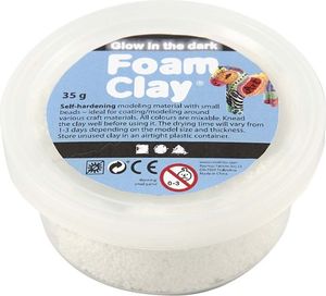 Creativ Company Foam Clay Biała Świecąca w ciemności 35g 1