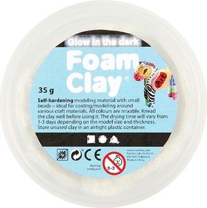 Creativ Company Foam Clay Biała Świecąca w ciemności 35g 2