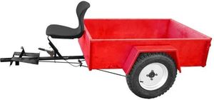 Hecht 57100 PRZYCZEPA PRZYCZEPKA OGRODOWA WOZIDŁO WÓZEK OGRODOWY DO TRAKTORKA GLEBOGRYZARKI HECHT 7100 / 7970 Udzwig 500kG 2