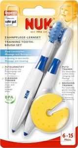 NUK Dantų priežiūros rinkinys su apsauginiu žiedu NUK, 6-15 mėn., 2 vnt. 4