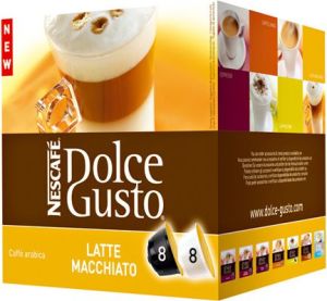 Nescafe Macchiato bez cukru (po 8 kapsułek z mlekiem i kawą) (12120283) 1