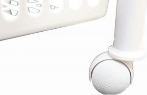 Plast Team Regał na kółkach Jumbo Eco 3-poziomowy biały 5