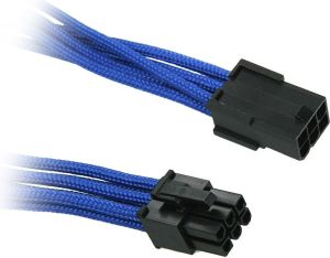 BitFenix Przedłużacz 6-Pin PCIe 45cm - opływowy niebiesko czarny ( BFA-MSC-6PEG45BK-RP ) 1