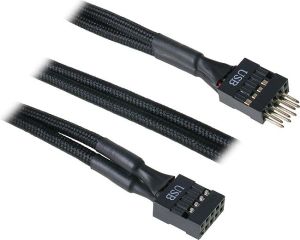 BitFenix USB 9 pin - USB 9 pin, 0.3m, Czarny (BFAMSCIUSB30KKRP) 1