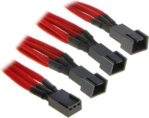 BitFenix 3-pin - 3-pin x3, 0.6m, Czerwony (BFAMSC3F33F60RKRP) 1