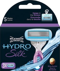 Wilkinson  Sword Hydro Silk zestaw do golenia maszynka 1szt.+żyletki 3szt. 1