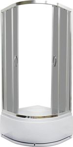 Imperial Kabina półokrągła 80cm Gaja szkło grafitowe (45858666) 1