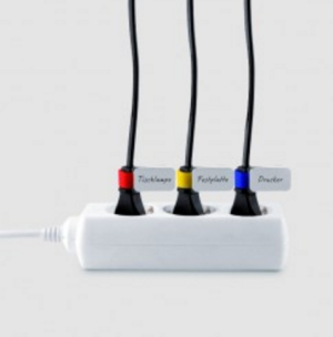 Organizer LABEL THE CABLE Rzep Biały 10 sztuk  (LTC2520) 13