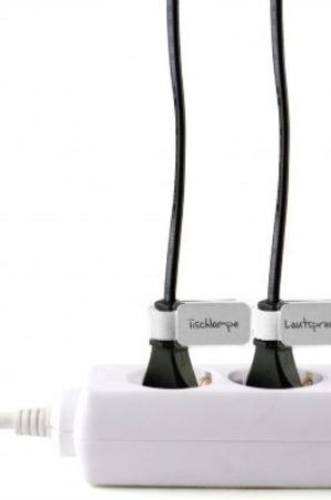 Organizer LABEL THE CABLE Rzep Biały 10 sztuk  (LTC2520) 3