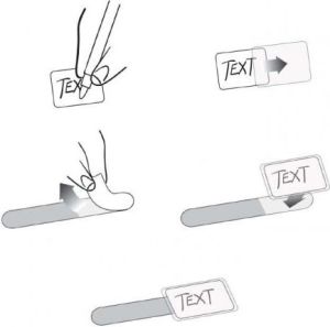 Organizer LABEL THE CABLE Rzep Biały 10 sztuk  (LTC2520) 7