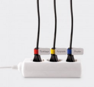 Organizer LABEL THE CABLE Rzep Czarny 10 sztuk  (LTC2510) 13