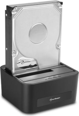 Stacja dokująca Sharkoon SATA QuickPort Duo USB3.0, z zasilaczem, czarna (4044951010066) 2