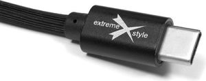 Kabel USB Extreme Networks KABEL USB SILIKONOWY 2.0 USB-C CZARNY 1.5M BOX EXTREME 1