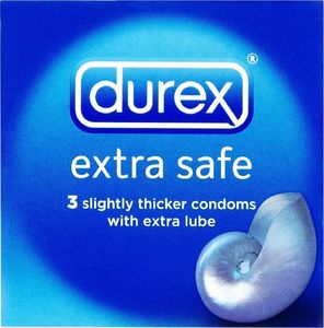 Durex  Prezervatyvai Durex Extra Safe, 3 vnt. 1