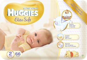 Pieluszki Huggies Elite Soft 2, 4-6 kg, 66 szt. 1