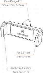 Swissten Uchwyt zaciskowy do samochodu TYP.AV-1 4
