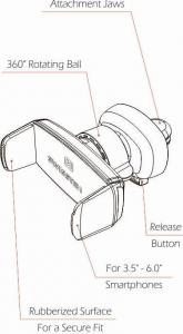 Swissten Uchwyt zaciskowy do samochodu TYP.AV-2 4