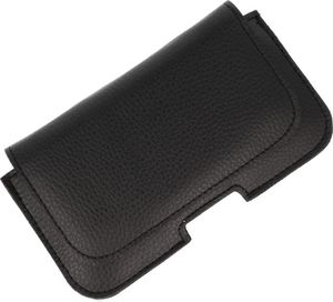 Kabura skórzana do paska SAMSUNG A6/NOKIA 8/SAMSUNG S7 EDGE Czarna gładka 3