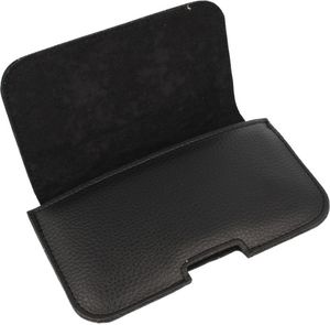 Kabura skórzana do paska SAMSUNG A6/NOKIA 8/SAMSUNG S7 EDGE Czarna gładka 8