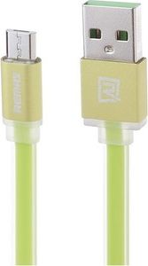 Kabel USB Remax Kabel REMAX COLOUR MICRO USB 1M zielony RC-005m 1