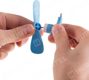 Wentylator USB Remax Remax wiatrak mini FAN F10 IPHONE niebieski 4