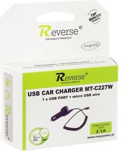 Ładowarka Revers Ładowarka samochodowa REVERSE MINI 2,1A + USB C227W 1