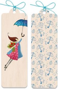 Cozywood Zakładka drewniana Kobieta z parasolem 1