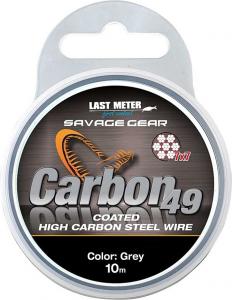 Savage Gear Carbon49 0.48mm 11kg 24lb Coated Grey 10m (54895) 1