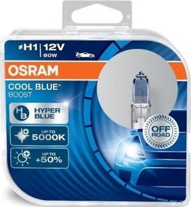 Osram Automobilinės lemputės Osram Cool Blue Boost H1, 80W, 2 vnt. 1