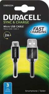 Kabel USB Duracell USB-A - 2 m Czarny (USB5023A) 2