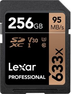 Karta Lexar Professional 633x SDXC 256 GB Class 10 UHS-I/U3 V30 (LSD256CBNL633) 1