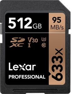 Karta Lexar Professional 633x SDXC 512 GB Class 10 UHS-I/U3 V30 (LSD512CBEU633) 2