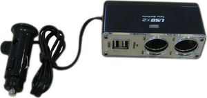 Alburnus Skirstytuvas 2 lizdų 2 USB jungtys 1