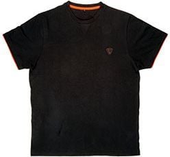 Fox Black / Orange Brushed Cotton T-Shirt - roz. S (CPR729) 1