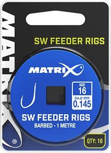 Fox Matrix Przypony z Haczykami - SW Feeder Rigs 1m roz.14 10szt (GRR035) 1