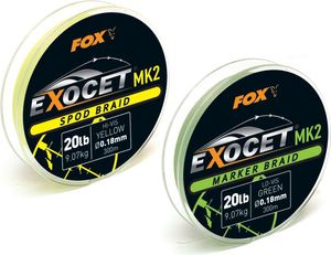 Fox Exocet MK2 Marker Braid 0.18mm / 20lb X 300m - Green (CBL012) 1