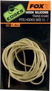 Fox Edges Hook Silicone roz. 10-7 - Trans Khaki x 1.5m (CAC567) 1