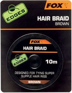 Fox Edges Hair Braid x 10m Brown (CAC565) 1