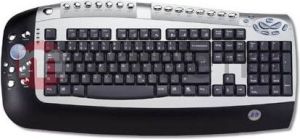 Klawiatura XpoweR Przewodowa Srebrno-czarna  (KL.XP9000OFFICESIL/BLKPS/2) 1