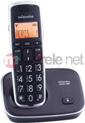 Telefon stacjonarny Swissvoice Aeris 126 PL Black 1