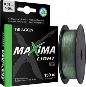 Dragon Fishing Plecionka Maxima Light zielona 0.10mm 150m 6.55kg 1