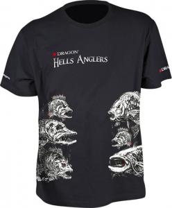 Dragon Fishing T-shirt Hells Anglers Mix czarny r. XL 1