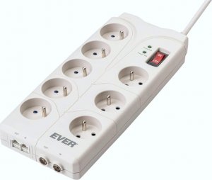 Listwa zasilająca Ever Home przeciwprzepięciowa 8 gniazd 2 m biała (T/LZ05HOM019/0000) 2