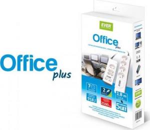 Listwa zasilająca Ever Office Plus przeciwprzepięciowa 7 gniazd 3 m biała (T/LZ06OFF018/0000) 2
