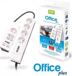 Listwa zasilająca Ever Office Plus przeciwprzepięciowa 7 gniazd 3 m biała (T/LZ06OFF018/0000) 3