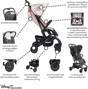 Wózek Easywalker Wózek dziecięcy Buggy XS Mickey Diamond beżowy 3