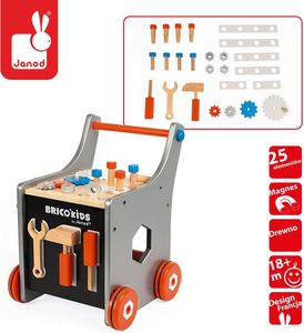 Janod Wózek warsztat magnetyczny z narzędziami Brico ‘Kids kolekcja 2018, 2