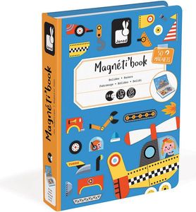 Janod Magnetyczna układanka Pojazdy Magnetibook (J02715) 4