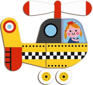 Janod Magnetyczna układanka Pojazdy Magnetibook (J02715) 7