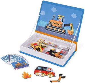 Janod Magnetyczna układanka Pojazdy Magnetibook (J02715) 9
